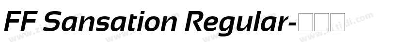FF Sansation Regular字体转换